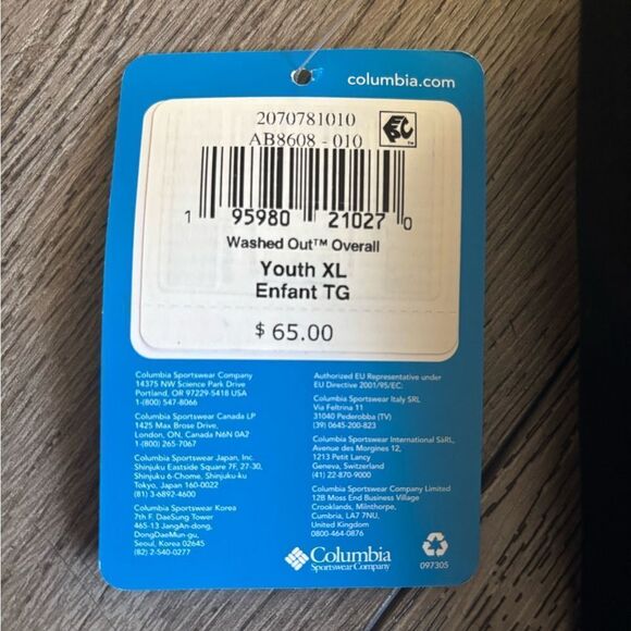 Columbia boys washed out overalls very lightweight - Picture 3 of 5